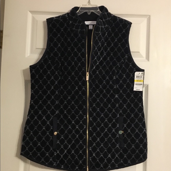 Charter Club Jackets & Blazers - Women’s Charter Cub Black Vest size Medium
